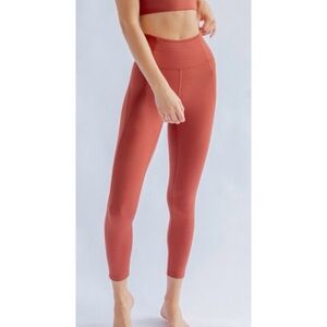 Girlfriend Collective High Waist Leggings Rust